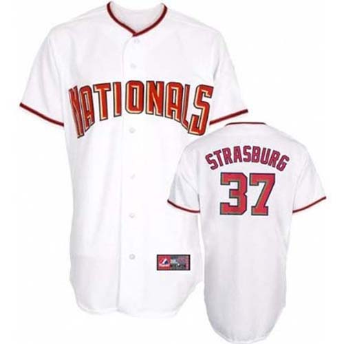 Stephen Strasburg Washington Nationals #37 Replica Majestic Athletic MLB Baseball Jersey (White)