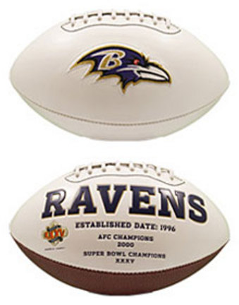 Baltimore Ravens Limited Edition Embroidered Signature Series Football from Fotoball