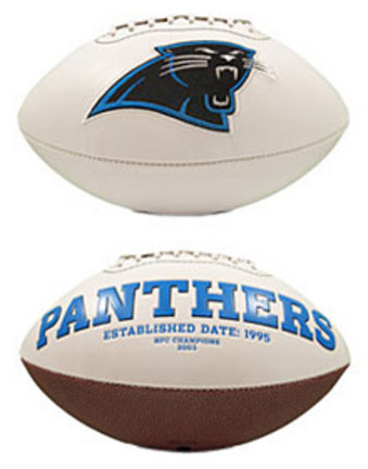 Carolina Panthers Limited Edition Embroidered Signature Series Football from Fotoball