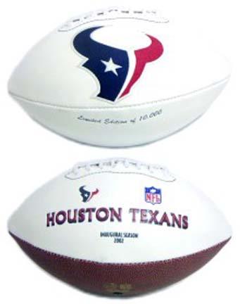 Houston Texans Limited Edition Embroidered Signature Series Football from Fotoball