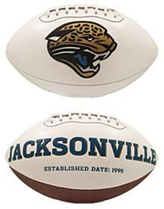 Jacksonville Jaguars Limited Edition Embroidered Signature Series Football from Fotoball