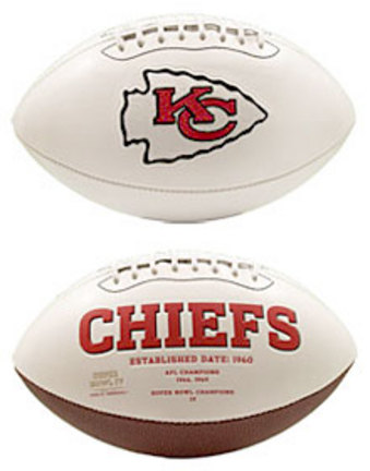 Kansas City Chiefs Limited Edition Embroidered Signature Series Football from Fotoball