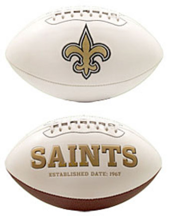 New Orleans Saints Limited Edition Embroidered Signature Series Football from Fotoball