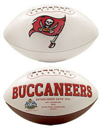 Tampa Bay Buccaneers Limited Edition Embroidered Signature Series Football from Fotoball