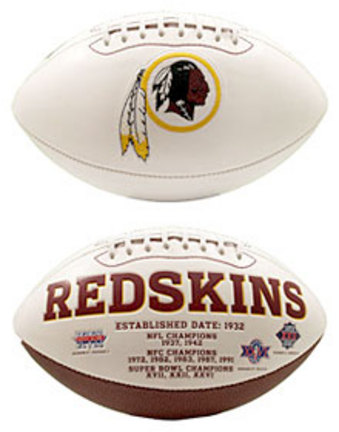 Washington Redskins Limited Edition Embroidered Signature Series Football from Fotoball