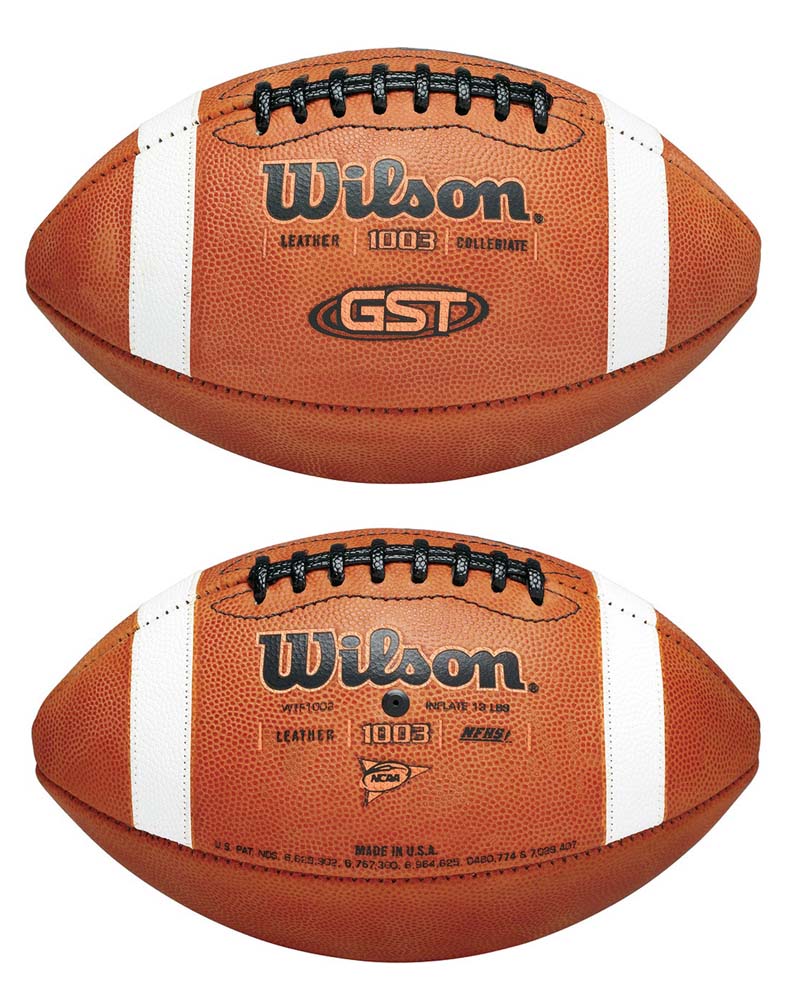GST Game Ball 1003 Leather Football from Wilson