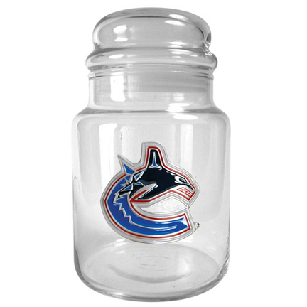 Vancouver Canucks 31 oz Glass Candy Jar