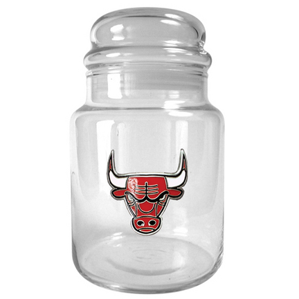 Chicago Bulls 31 oz Glass Candy Jar