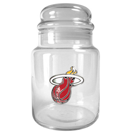 Miami Heat 31 oz Glass Candy Jar