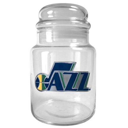 Utah Jazz 31 oz Glass Candy Jar