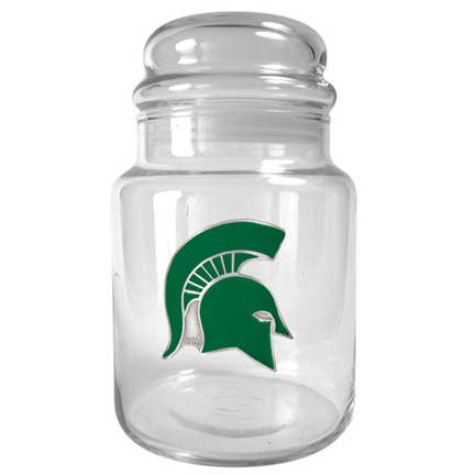 Michigan State Spartans 31 oz Glass Candy Jar