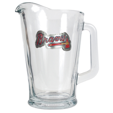 Atlanta Braves 60 oz. Glass Pitcher