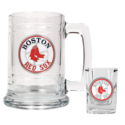 Boston Red Sox Boilermaker Set (15 oz. Mug and 2 oz. Shot Glass)