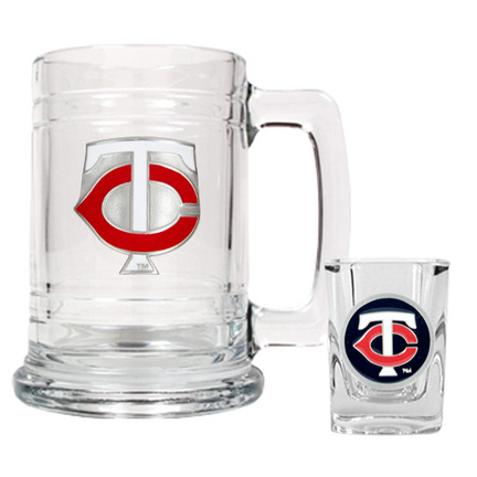 Minnesota Twins Boilermaker Set (15 oz. Mug and 2 oz. Shot Glass)