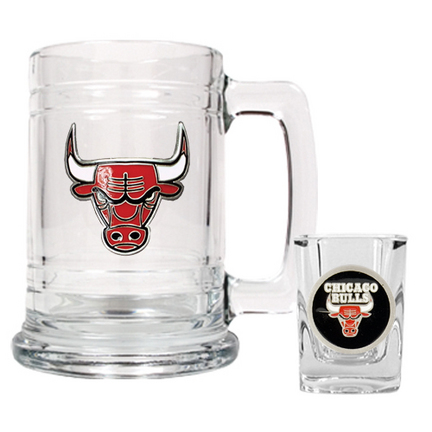 Chicago Bulls Boilermaker Set (15 oz. Mug and 2 oz. Shot Glass)