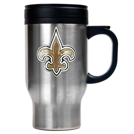 New Orleans Saints 16 oz. Stainless Steel Travel Mug
