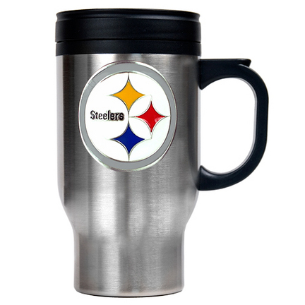 Pittsburgh Steelers 16 oz. Stainless Steel Travel Mug