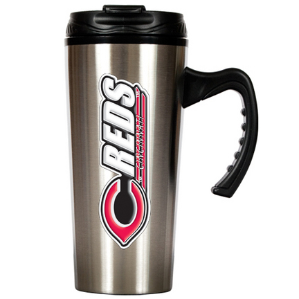 Cincinnati Reds 16 oz. Stainless Steel Travel Mug