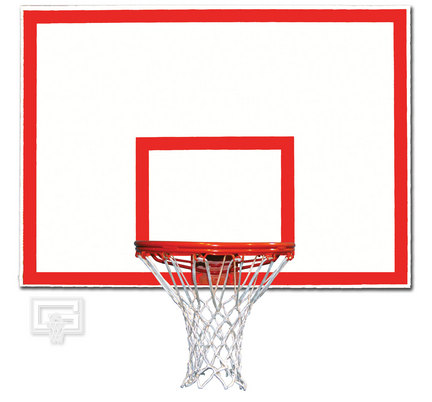 42" x 60" Steel Rectangular Backboard with Target and Border