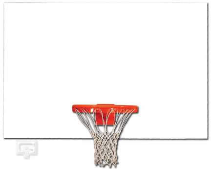 48" x 72" White Steel Rectangular Backboard