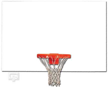 48" x 72" White Steel Rectangular Backboard