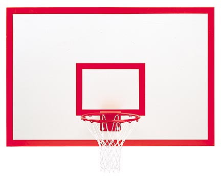 48" x 72" Rectangular Steel Basketball Backboard with Markings