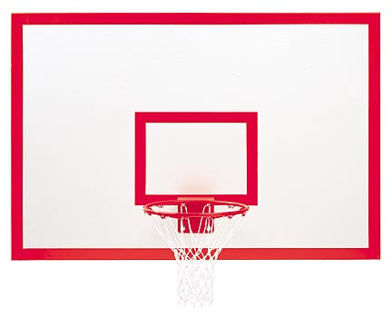 48" x 72" Rectangular Steel Basketball Backboard with Markings