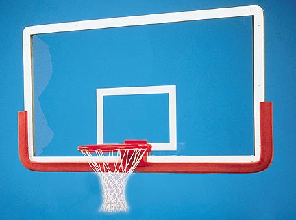 Outer Limit Pro 42" x 72" Rectangular Glass Basketball Backboard WITHOUT Center Strut Reinforcer