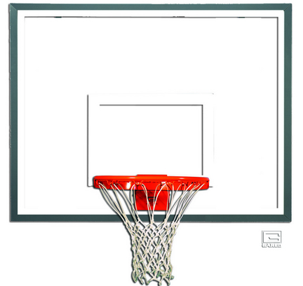 42" x 54" Glass Basketball Backboard with Steel Frame