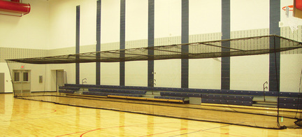 Multi-Sport Cage 10' H x 12' W x 70' L with 3/4" Square Mesh Net