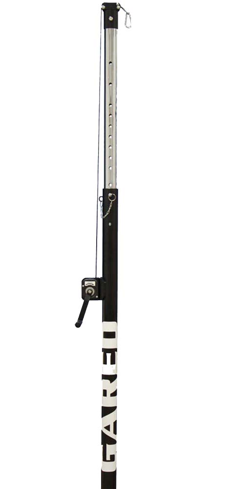 OmniSteel&trade; Collegiate Telescopic Volleyball System Upright