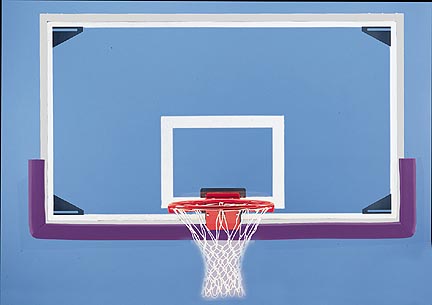 42" x 72" Rectangular Glass Basketball Backboard