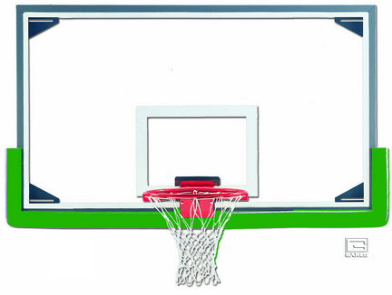 42" x 72" Economy Regulation Size Glass Basketball Backboard with Aluminum Frame