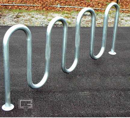 7' 3" Loop-Style Bike Rack (Holds 9 Bikes)