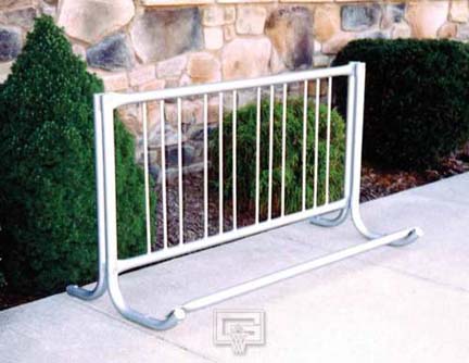 5' Modern Single-Sided Bike Rack (Holds 4 Bikes)