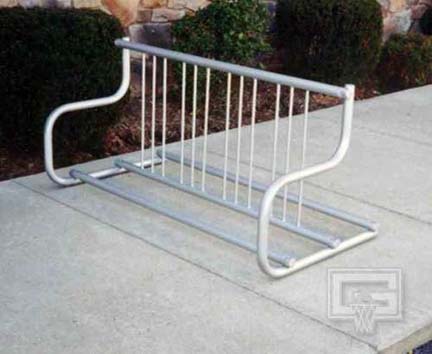 5' Traditional Double-Sided Bike Rack (Holds 8 Bikes)