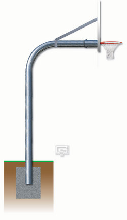 H-Style Mounting Bracket for Extended Height Gooseneck Posts