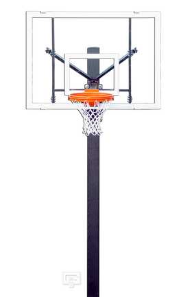 Endurance Playground Basketball System with 42" x 60" Acrylic Backboard and 6' Extension