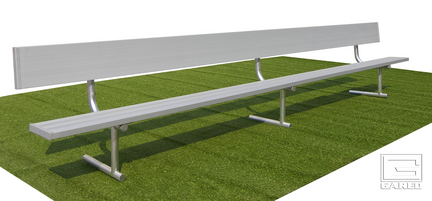 8' Portable Bench with Back