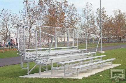 21' Fixed / Stationary Bleachers (5 Row)