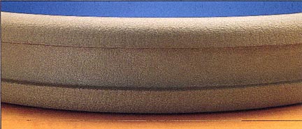 NCE Rubber Cushion Edge for Rectangular Basketball Backboard from Gared -  Pair of Cushions