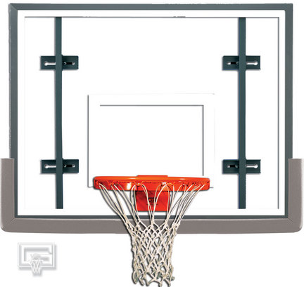 Indoor Side Court Gymnasium Glass Basketball System