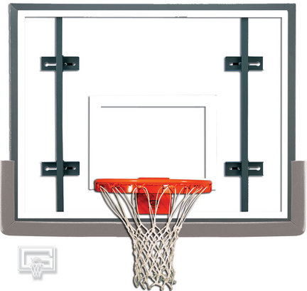 Indoor Side Court Gymnasium Glass Basketball System