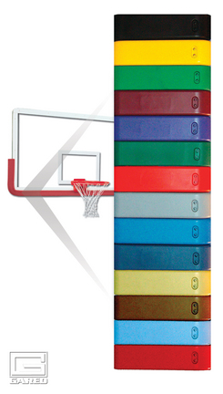 Columbia Blue Pro-Mold&reg; Basketball Backboard Padding