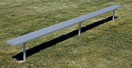 8' Permanent Aluminum Bench