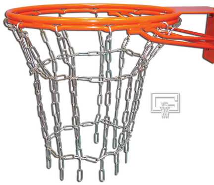 Welded Steel Chain Basketball Net for Double Ring Goals