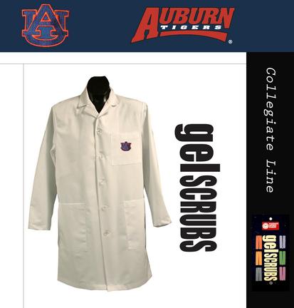 Auburn Tigers Long Lab Coat from GelScrubs