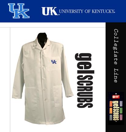 Kentucky Wildcats Long Lab Coat from GelScrubs