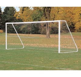 6'6" x 12' Portable Aluminum Club / Youth Soccer Goals - 1 Pair