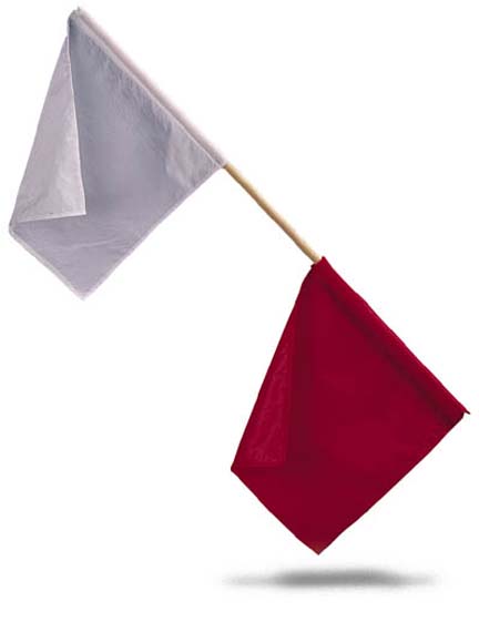 Red / White Official's Flag